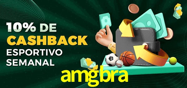 10% de bônus de cashback na amgbra